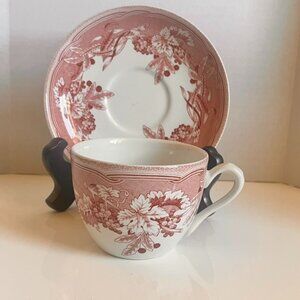 Vintage Spode Fulham Cup & Saucer Set (2) For Williams Sonoma England